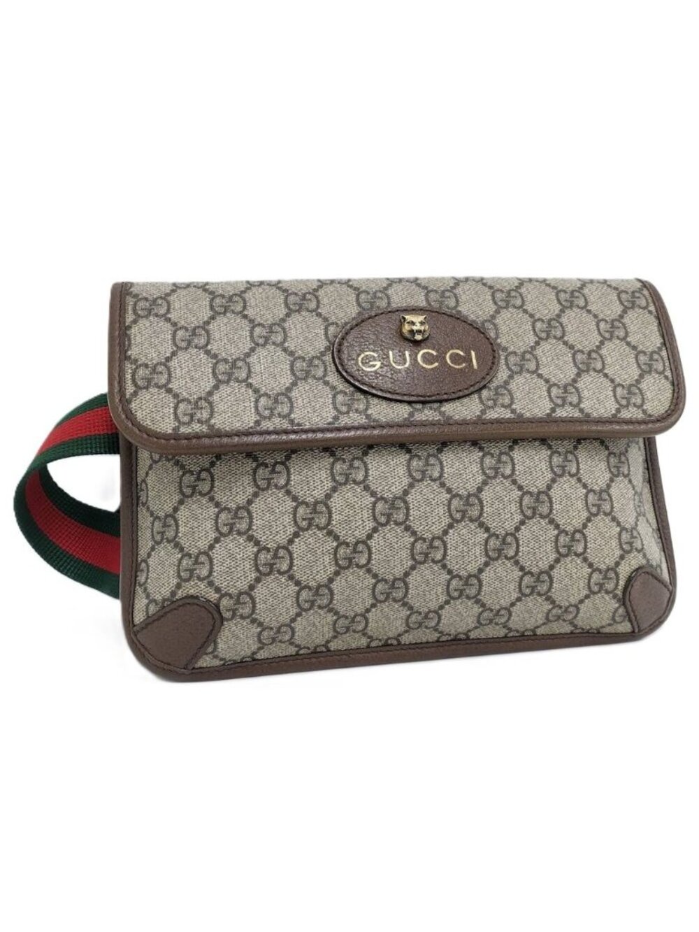 Gucci Neo Vintage Belt Bag GG Supreme Leather Brown